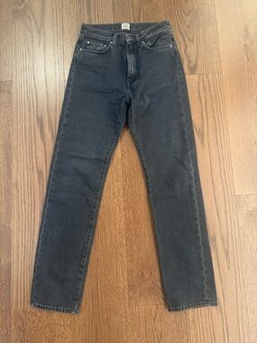 Toteme Black Straight Leg Jeans